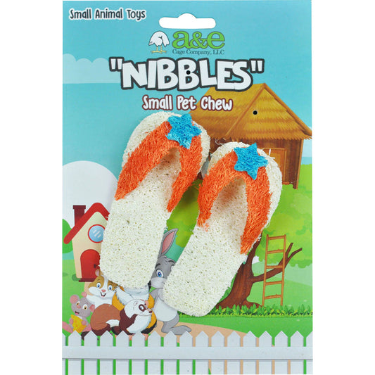 a-e-nibbles-loofah-flip-flops-chew