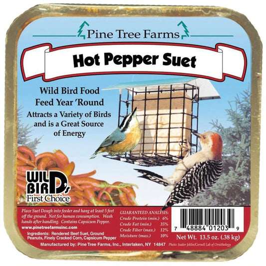 Pine Tree Farms Hot Pepper Suet Cake 12 oz.