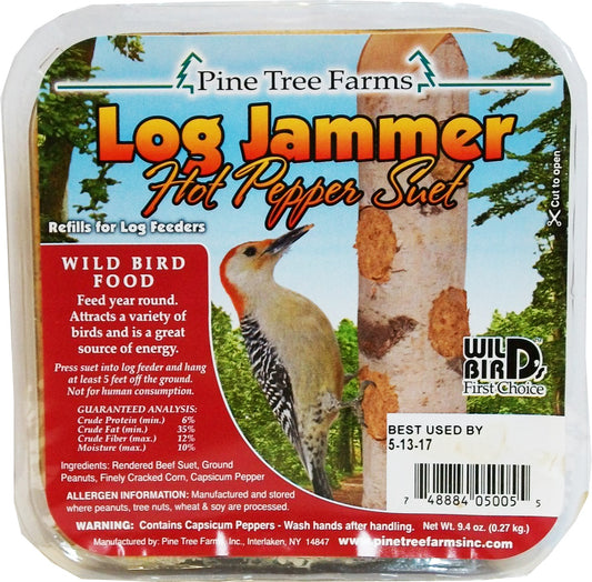 Pine Tree Farms Log Jammer Hot Pepper Suet Plugs