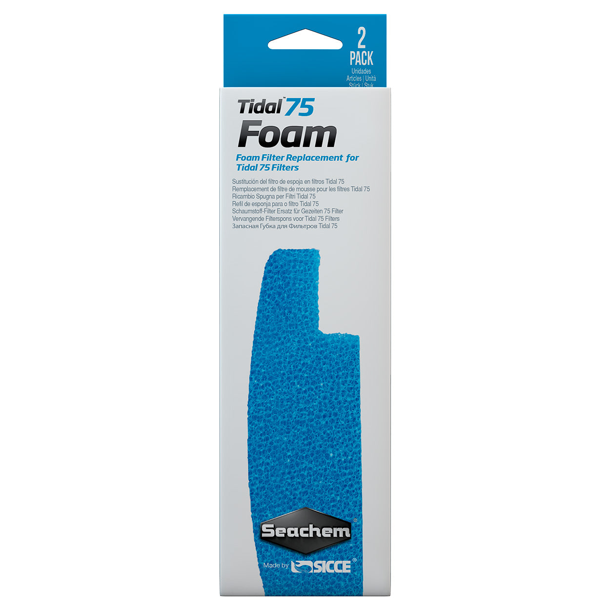 seachem-tidal-75-foam-2-pack