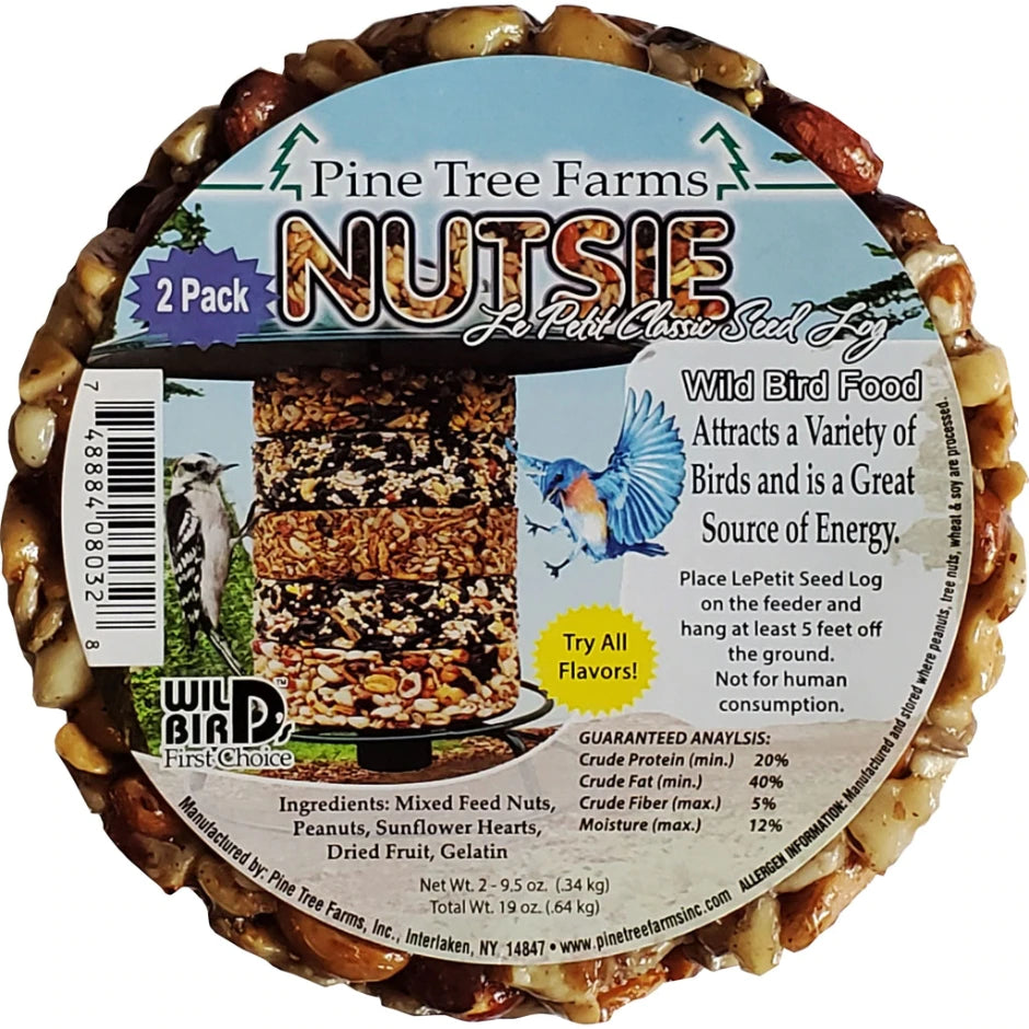 Pine Tree Farms Le Petit Nutsie Classic Seed Log 9.5 oz. (2 pack