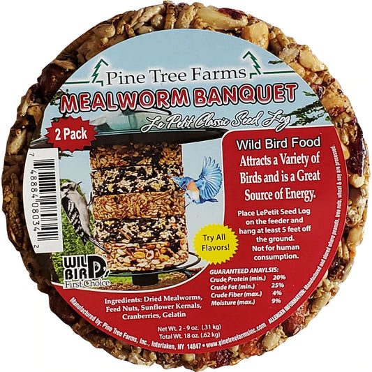 pine-tree-farms-le-petit-mealworm-banquet-classic-seed-log-9-oz-2-pack