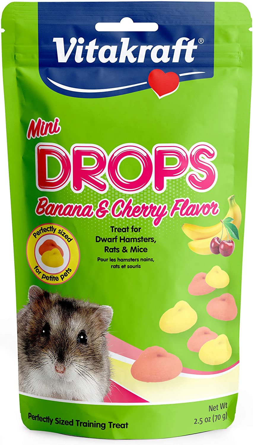 Vitakraft Mini Drops Banana & Cherry 2.5 oz