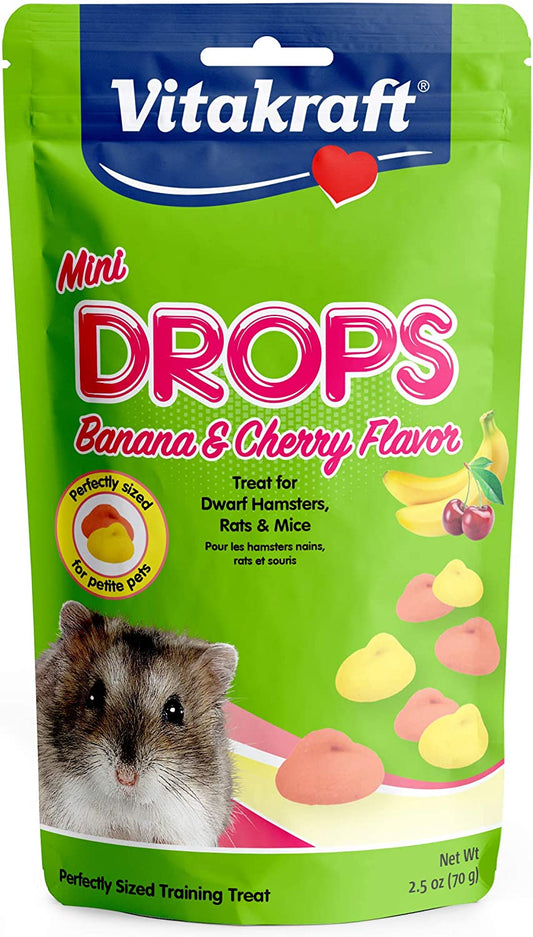 Vitakraft Mini Drops Banana & Cherry 2.5 oz