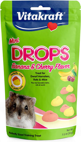 Vitakraft Mini Drops Banana & Cherry 2.5 oz