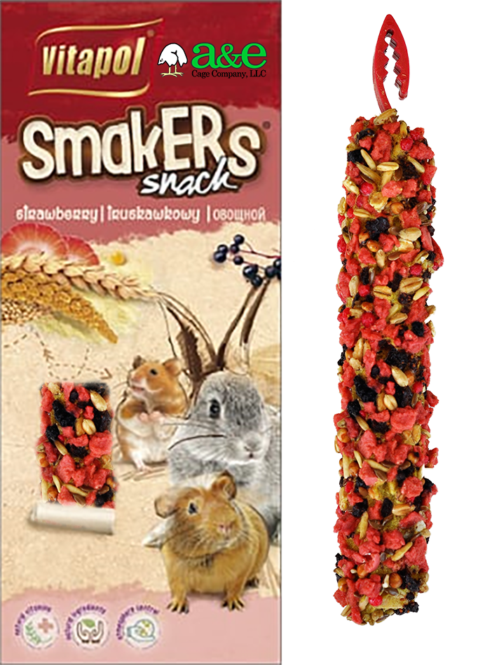 A&E Cage Smakers Treat Stick Small Animal, Nut (2 PK)
