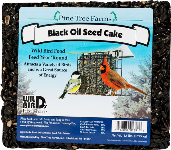 Pine Tree Farms Black Oil Sunflower Seed Cake 1.6 lb.