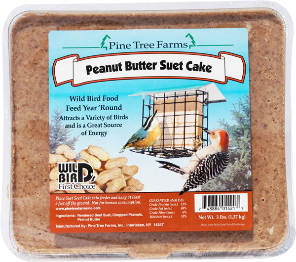 Pine Tree Farms Peanut Butter Suet Cake 3 lb. – KensFish.com