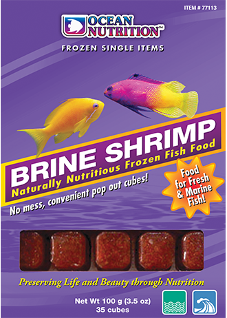 Ocean Nutrition Frozen Brine Shrimp Cubes 3.5 oz. KensFish