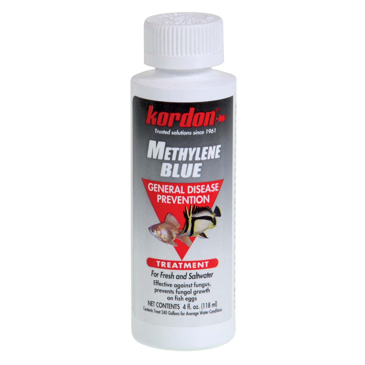 Kordon Methylene Blue fish medication bottle