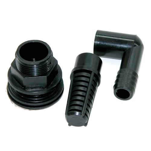 Lifegard Aquatics Bulkhead Kit 1/2 Inch Black – KensFish.com