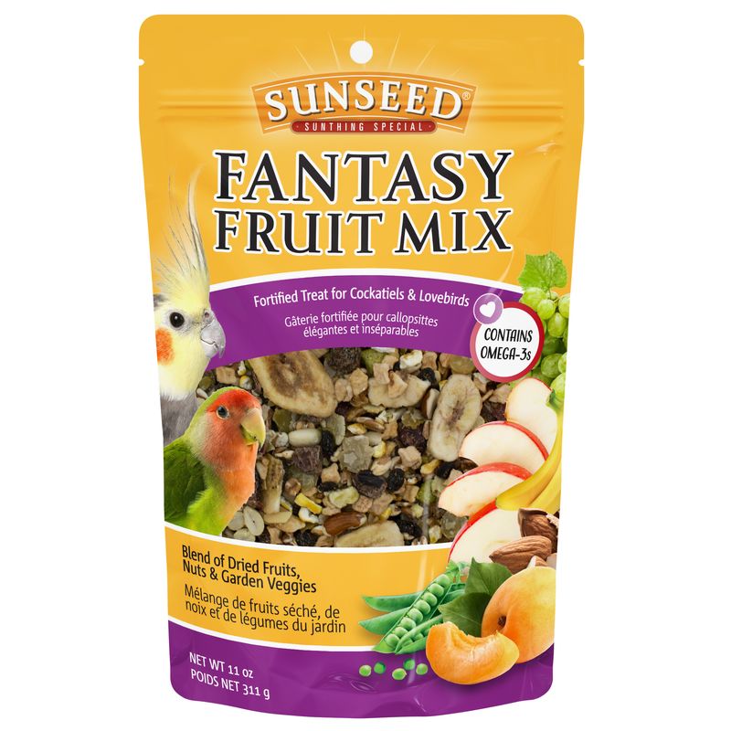 Sunseed Fantasy Fruit Mix Treat Cockatiels & Lovebirds 11 oz.