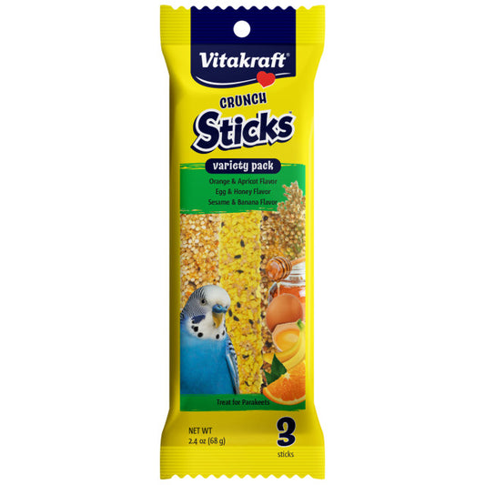 Vitakraft Crunch Sticks Variety Pack Parakeet Treats 2.5 oz. (Pack of 3)