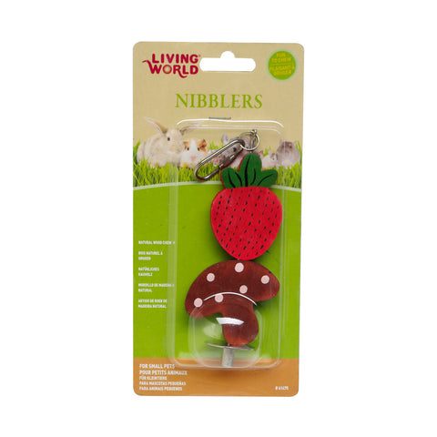 living-world-nibblers-wood-chew-strawberry-mushroom-stick