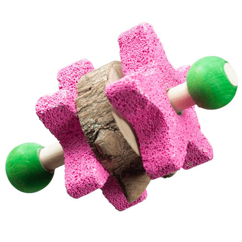 a-e-nibbles-star-pumice-dumbbell-chew