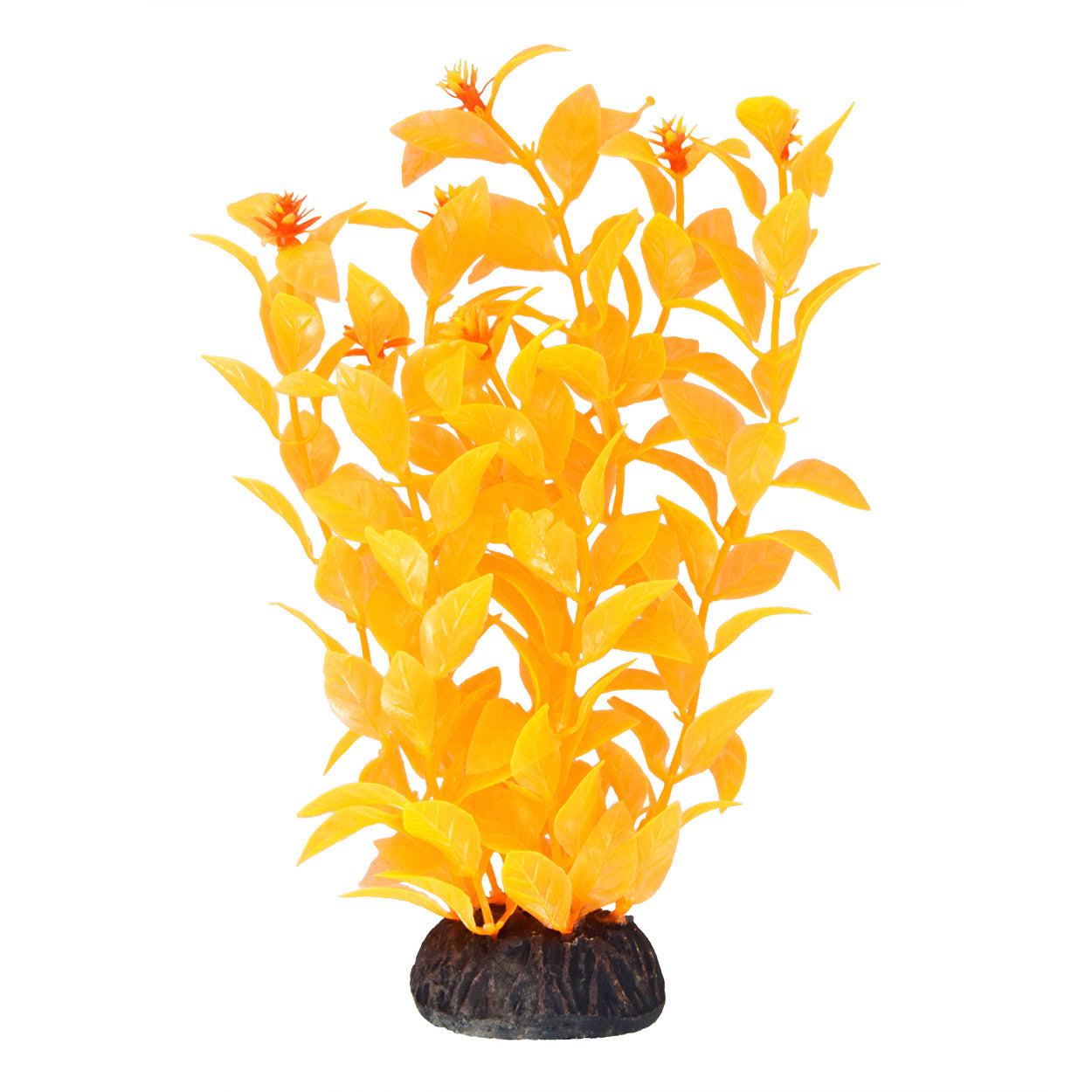 Underwater Treasures Ludwigia Orange Plastic Plant