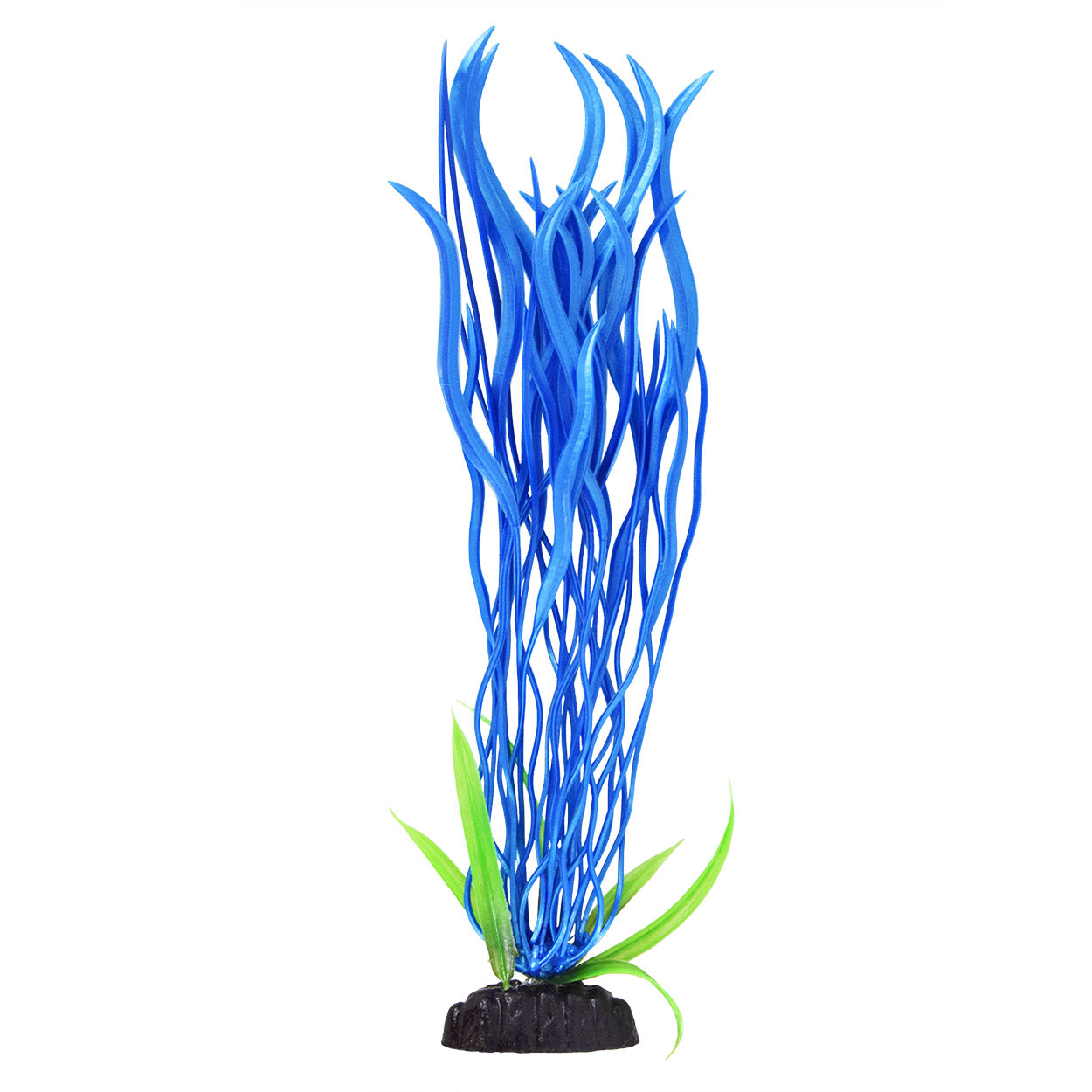 underwater-treasures-pearl-finish-wave-val-double-blue-plastic-plant-12-inch