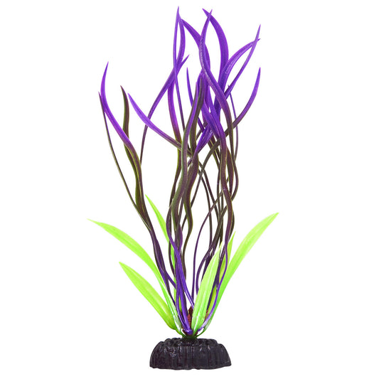 underwater-treasures-pearl-finish-wave-val-green-purple-plastic-plant-8-inch