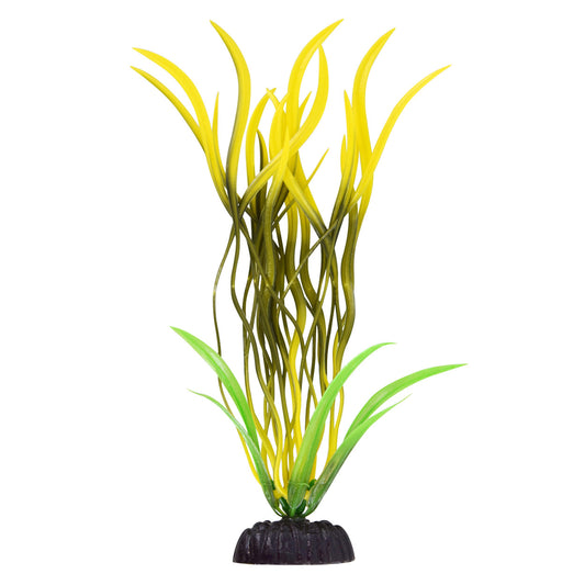 underwater-treasures-pearl-finish-wave-val-yellow-green-plastic-plant-8-inch