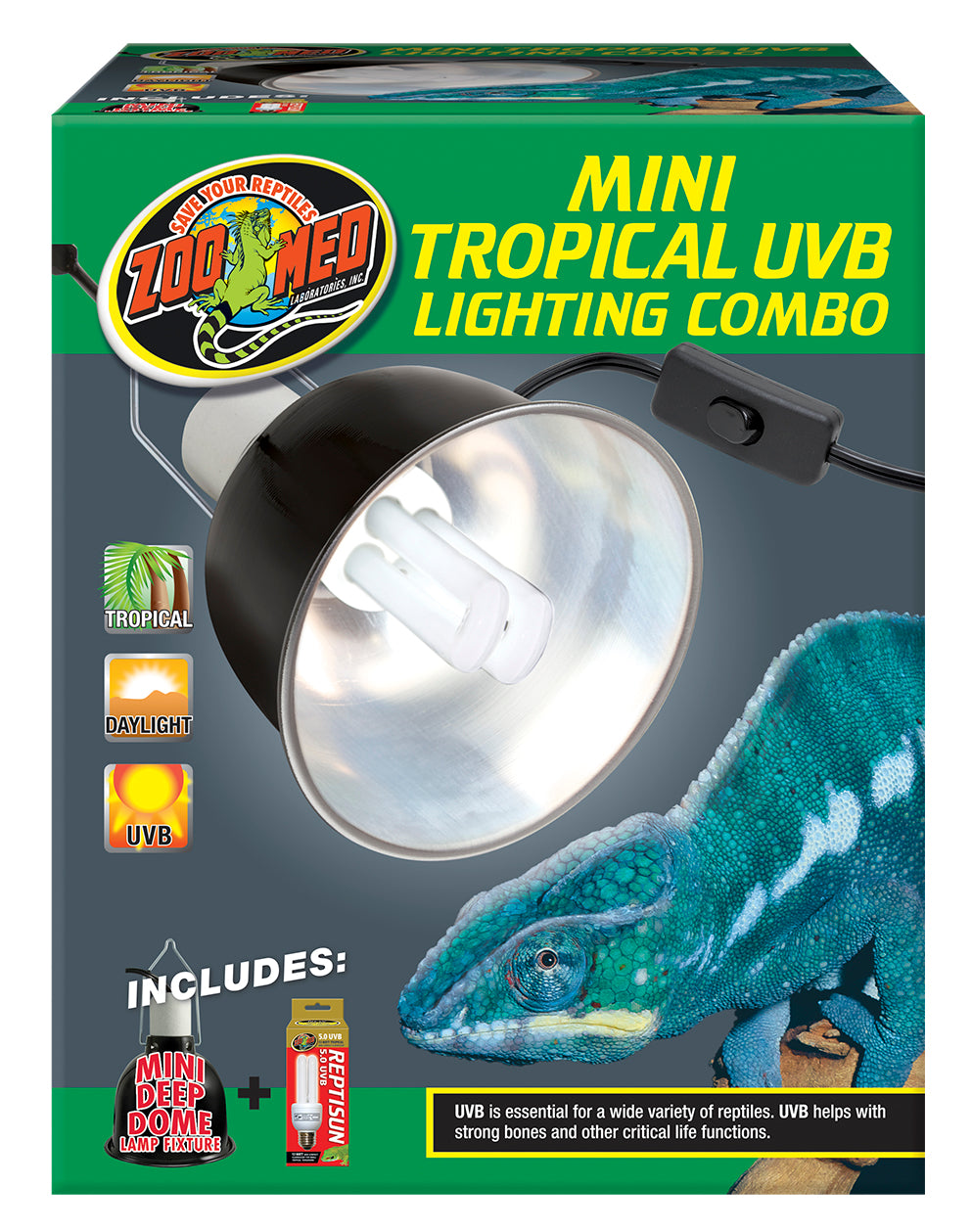 Zoo Med Mini Tropical UVB Lighting Combo – KensFish.com