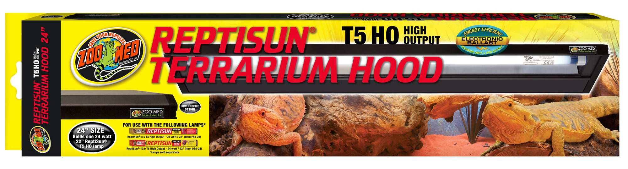 Zoo Med Reptisun T5 HO Fixture – KensFish.com