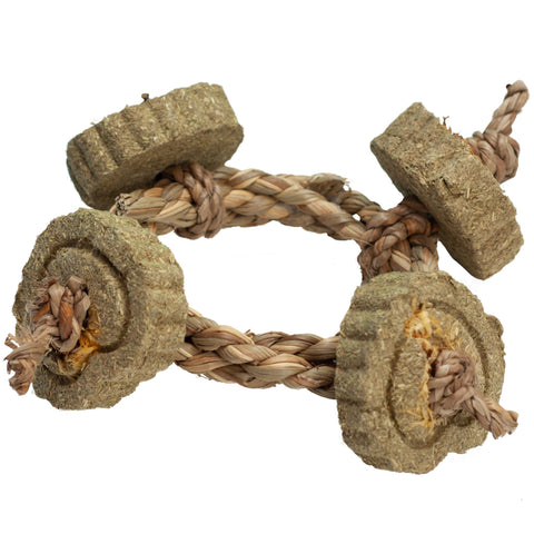 a-e-nibbles-timothy-hay-braded-rope-circle-chew-toy