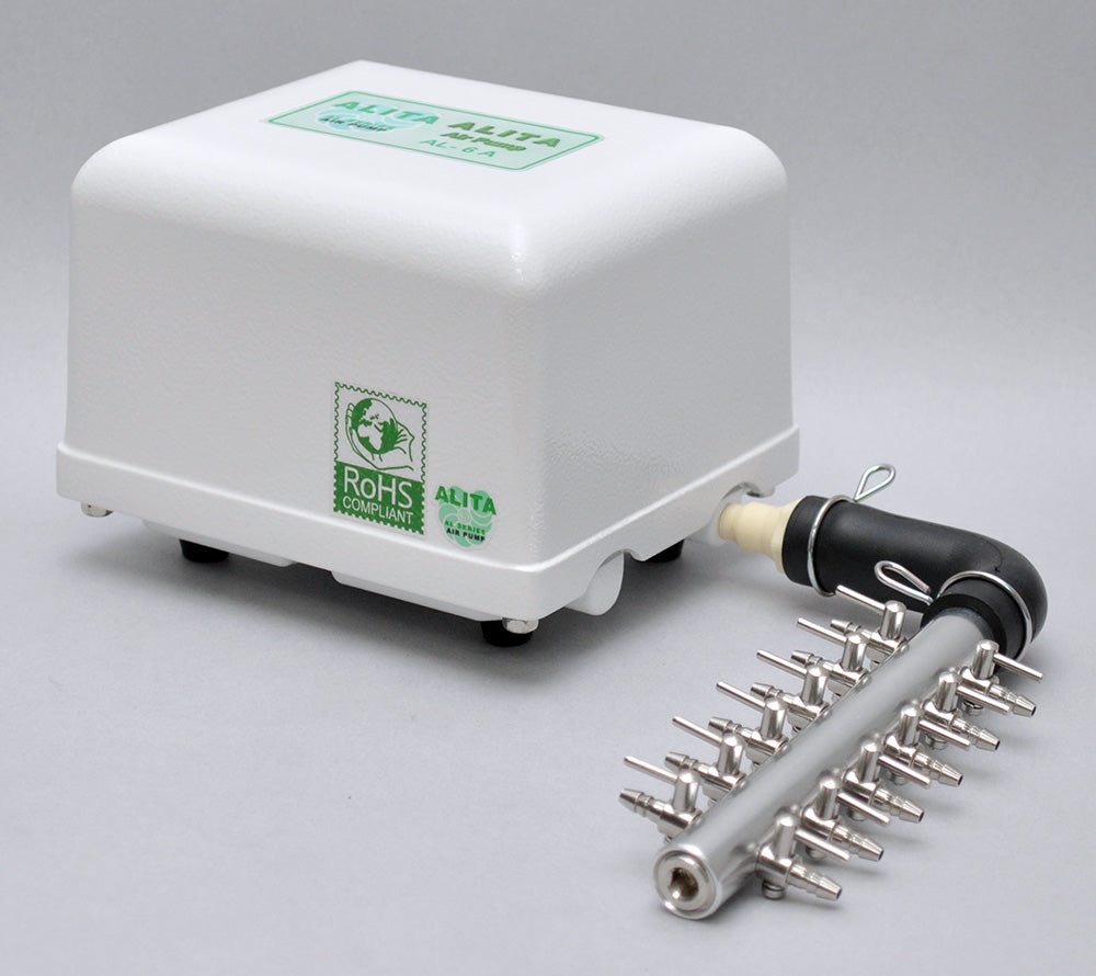 Alita AL-15A Linear Air Pump + 12 Gang Manifold