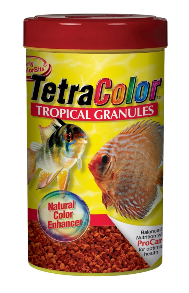 Tetra Tropical Colour Granules & Flakes Fish Food Bundle - Color Enhancing Nutrition For Tropical Fish