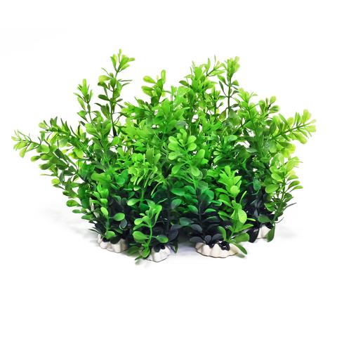 aquatop-green-plastic-plant-8-inch-12-pack