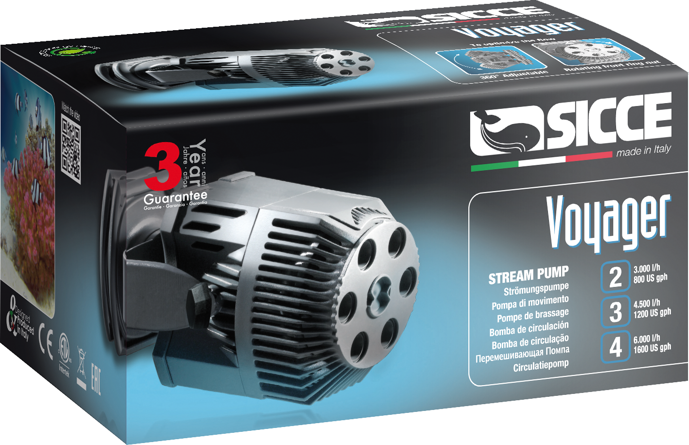 sicce-voyager-3-stream-pump-1200-gph