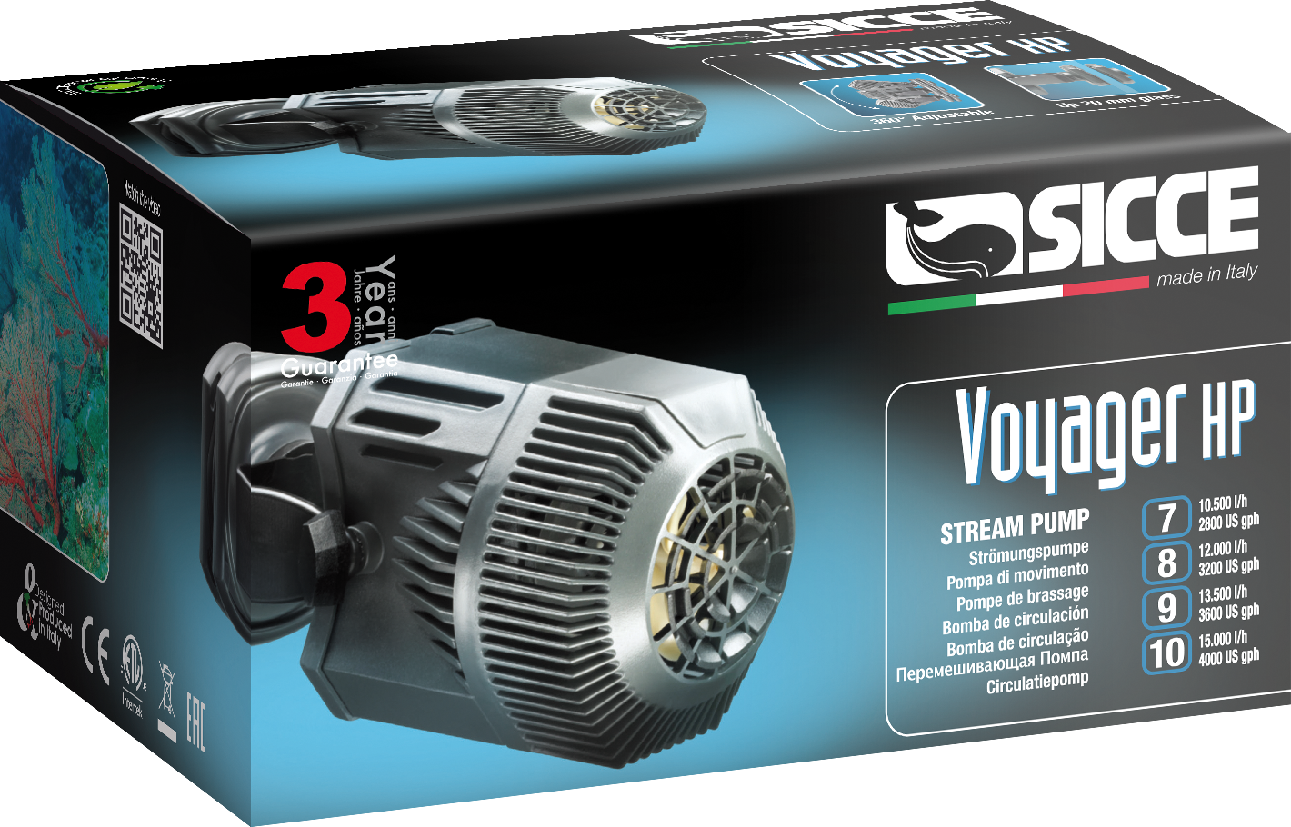 sicce-voyager-8-stream-pump-3200-gph